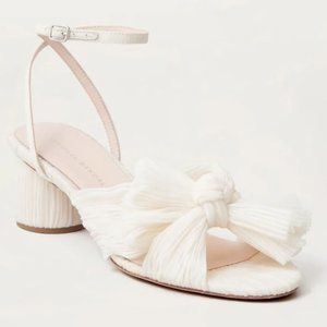 Dahlia Pearl Pleated Bow Heel - New with Tags